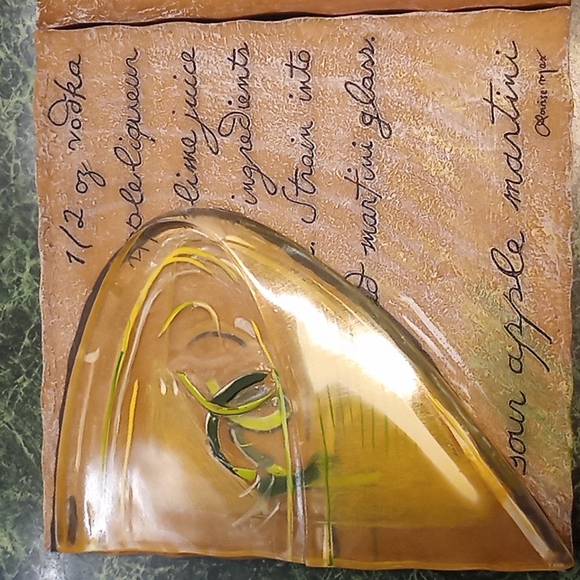 Louise Max Cocktail Drink Wall Plaque Lot - Picture 2 of 3